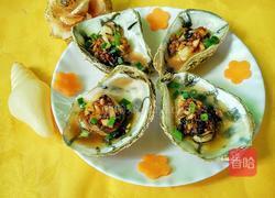 蒜蓉蒸青蚝的做法图解7