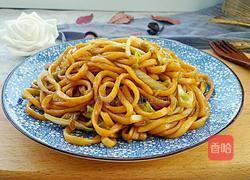 白菜炒面的做法图解10