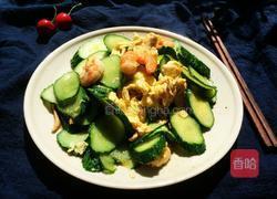 虾仁黄瓜炒蛋的做法图解12