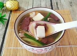 猪血豆腐汤