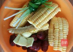 排骨玉米红枣汤的做法图解4