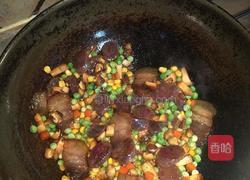 香菇青豆腊肠饭的做法图解4