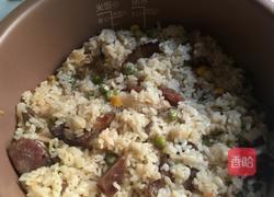 香菇青豆腊肠饭的做法图解6
