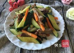 肉丝炒黄瓜的做法图解8