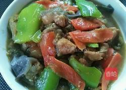 鸡腿肉烧茄子的做法图解12