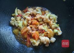 番茄鸡蛋炒花菜的做法图解10