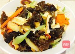 素炒木耳时蔬的做法图解8