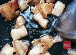 花菜炒肉的做法图解3