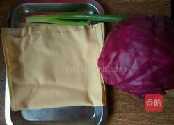 紫甘蓝拌豆腐丝的做法图解1
