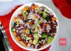 杂疏炒黑白米饭的做法图解8