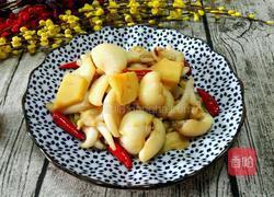 酸笋泡椒炒墨鱼仔的做法图解6