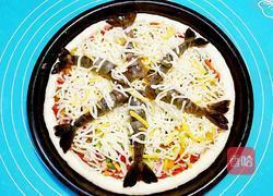 培根大虾披萨的做法图解16