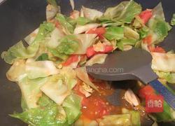 洋白菜炒西红柿的做法图解9