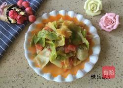 洋白菜炒西红柿的做法图解10