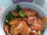 土豆片西红柿炒辣椒