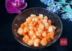 Illustration of how to make white radish kimchi 8