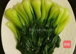 油菜香菇的做法图解4