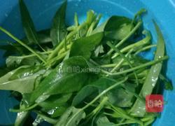 腐乳炒通菜的做法图解2