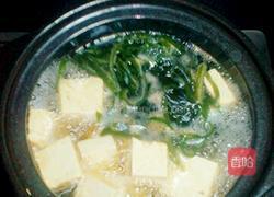 豆腐海藻鲜虾汤的做法图解2
