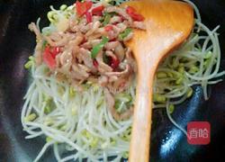 猪肉炒豆芽的做法图解9