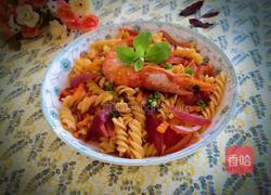 鲜虾意面的做法图解1