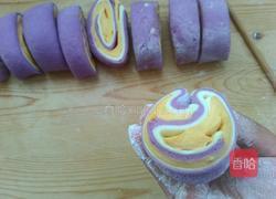 三色花卷的做法图解7