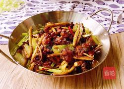 茶树菇干锅鸡的做法图解13