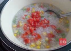 鲜玉米蔬菜粥的做法图解7