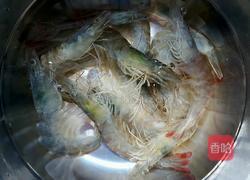 虾炒小白菜的做法图解4