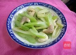 西芹炒菱角的做法图解8