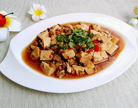 香菇肉末豆腐[图]