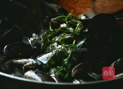 法式白葡萄酒煮青口的做法图解7