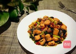 香炒三文鱼的做法图解7