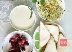 儿童早餐三文治蛋饼豆浆的做法图解7