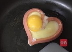 火腿煎蛋的做法图解3