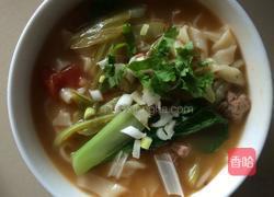 肉丝西红柿汤面的做法图解7