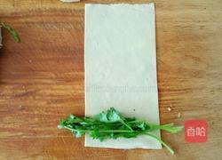香菜干豆腐卷的做法图解3