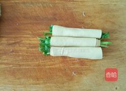 香菜干豆腐卷的做法图解4