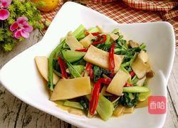 杏鲍菇炒油菜的做法图解9