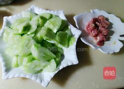 肉片炒青瓜的做法图解2