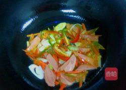火腿炒面的做法图解6
