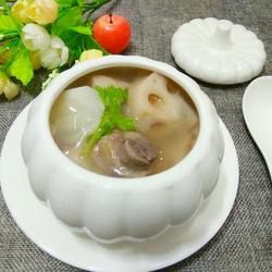 莲藕山药汤的做法[图]