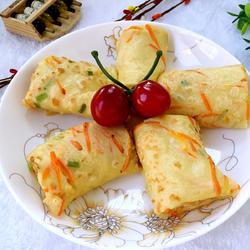 胡萝卜丝蛋饼的做法[图]