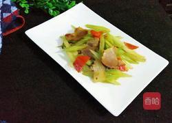 腊肉炒西芹的做法图解9