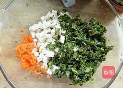 香椿苗拌嫩豆腐的做法图解2