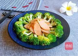 西兰花炒火腿的做法图解9