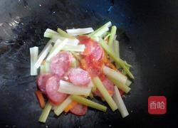 西芹炒火腿的做法图解5