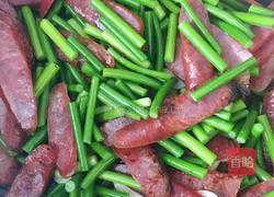 蒜苔腊肉的做法图解5