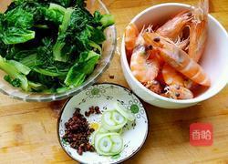 虾炒小白菜的做法图解5