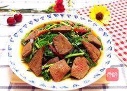 韭菜猪肝的做法图解4